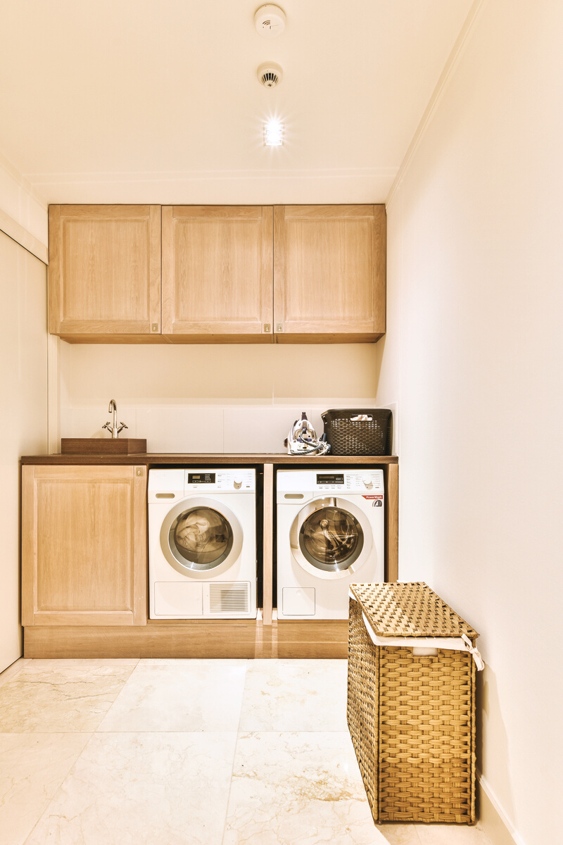 A Washer and Dryer in a Laundry Room